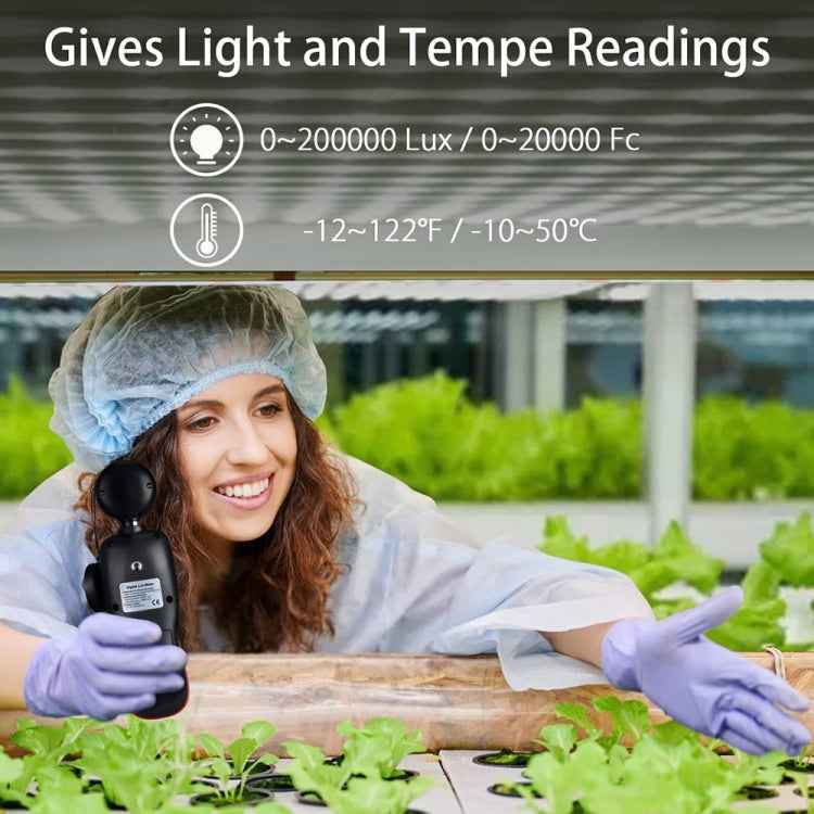 Wintact WT81 Digital Light Lux Meter for Factory / School / House Various Occasion, Range: 0-200,000 Lux