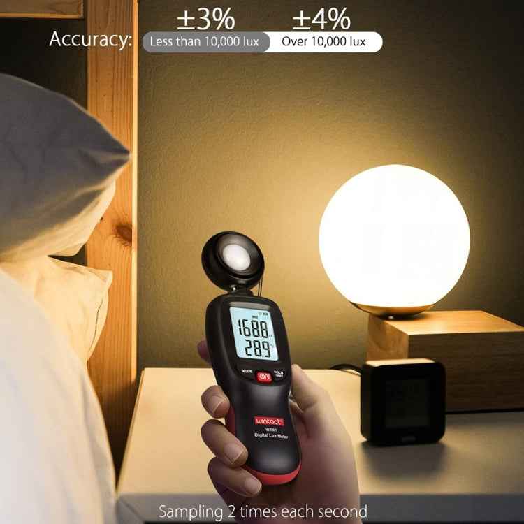 Wintact WT81 Digital Light Lux Meter for Factory / School / House Various Occasion, Range: 0-200,000 Lux
