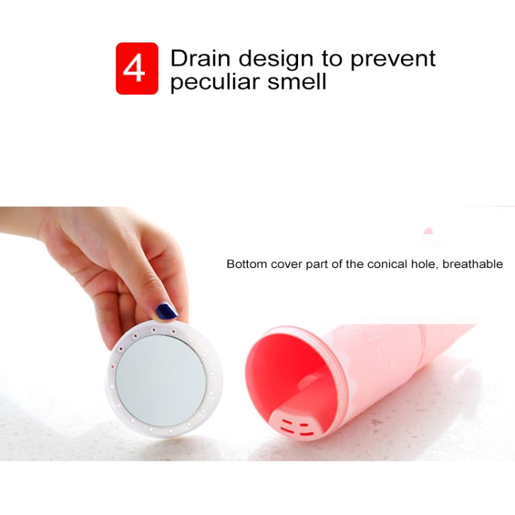 Creative 7 in 1 Portable Gargle Cup Shampoo Sub-Bottle Towel Toothbrush Comb Make-up Mirror Travel Wash Kits, Affordable Sets, 7 in 1