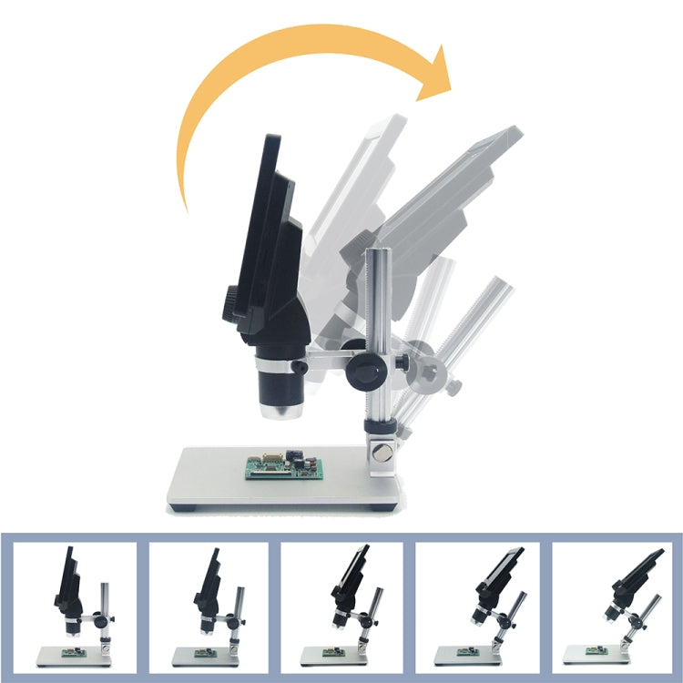 G1200 7 inch LCD Screen 1200X Portable Electronic Digital Desktop Stand Microscope, UK Plug, No Battery UK Plug, No Battery US Plug, No Battery AU Plug, No Battery EU Plug