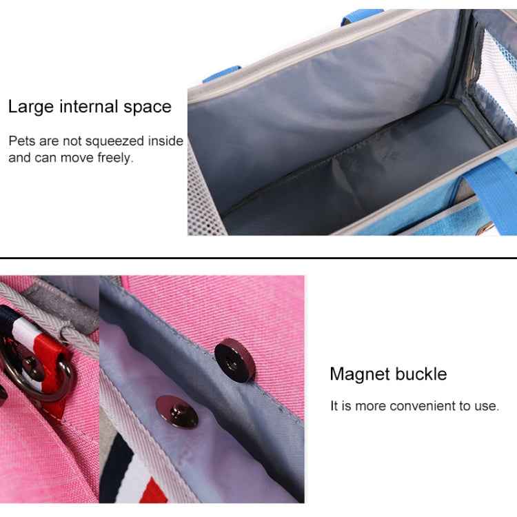 DODOPET Outdoor Portable Oxford Cloth Cat Dog Pet Carrier Bag Handbag Shoulder Bag, Size: 43 x 19 x 26cm