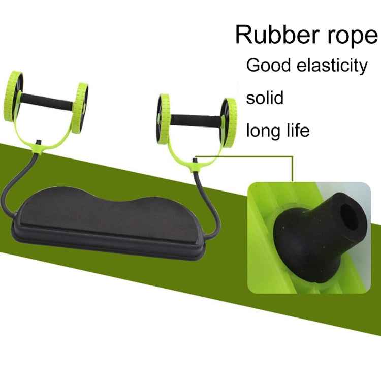 Multifunctional Exercise Home Fitness Equipment Intensity Adjustable Abdominal Wheel Resistance Pull Rope Muscle Power, Green