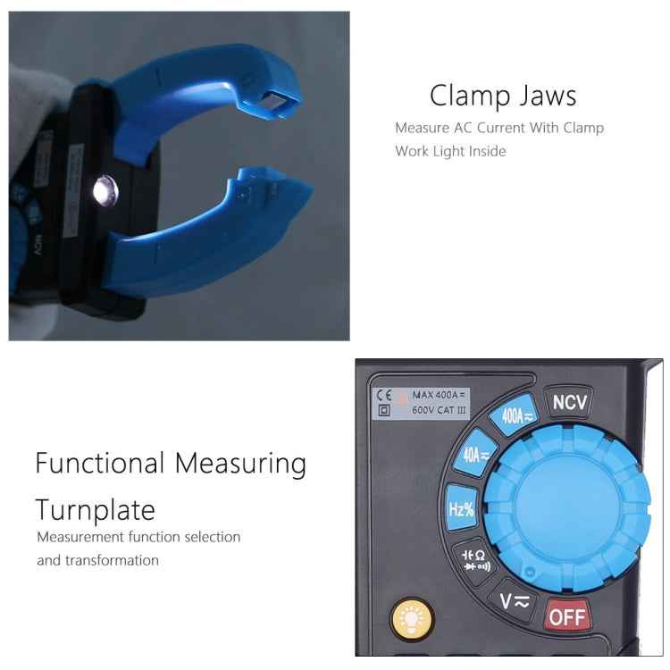 BSIDE ACM03 Plus 400A AC / DC Clamp Meter