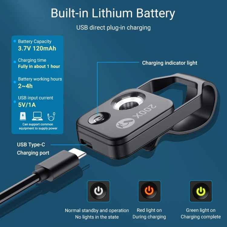 APEXEL APL-MS002BK 200X HD Universal Portable Mobile Phone Microscope with LED Light