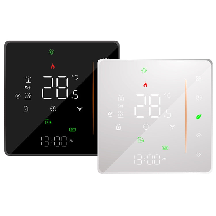 BHT-006GBLW 95-240V AC 16A Smart Home Heating Thermostat for EU Box, Control Electric Heating with Only Internal Sensor & External Sensor & WiFi Connection