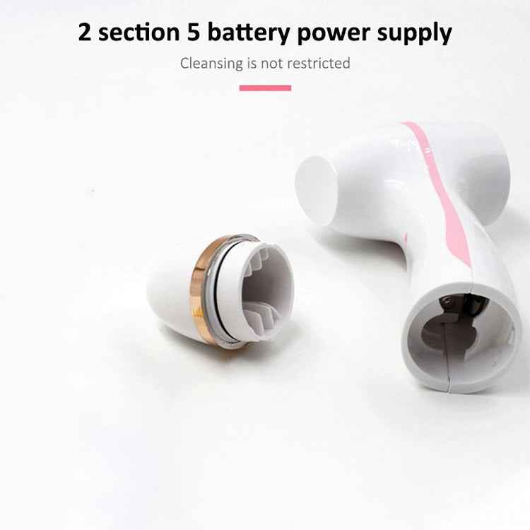 CNaier AE-868 Battery-powered Silicone Ultrasonic Vibration Face Skin Care Electric Facial Cleanser