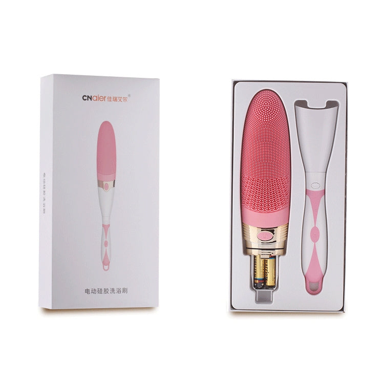 CNaier AE-8381 Household Waterproof Vibration Silicone Electric Massage Bath Body Brush