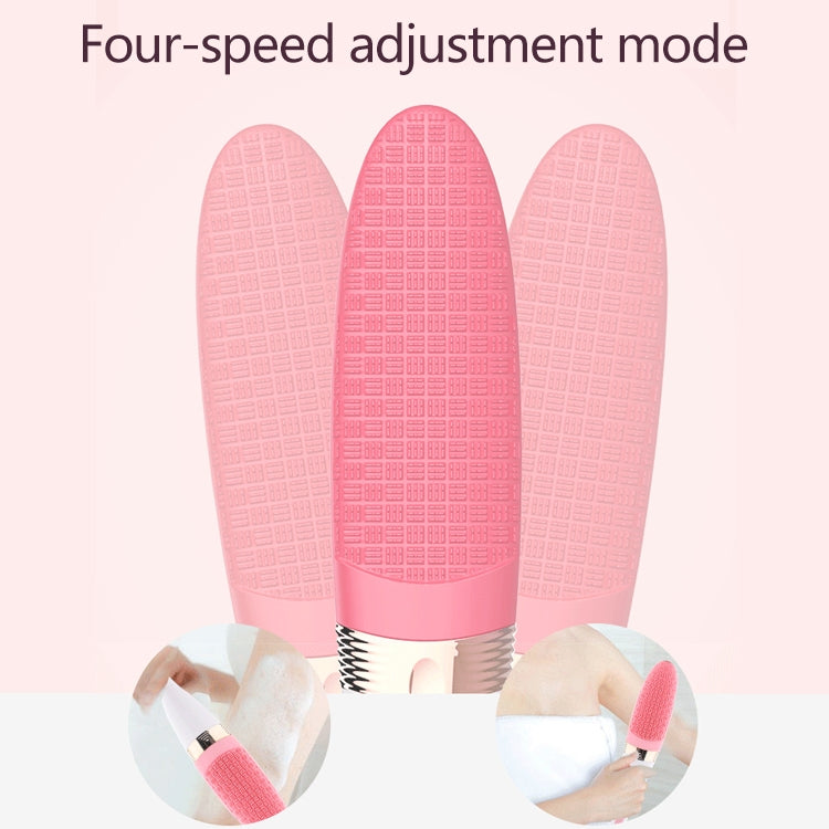 CNaier AE-8381 Household Waterproof Vibration Silicone Electric Massage Bath Body Brush