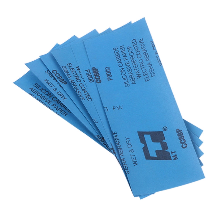10pcs Grit 4000 Wet And Dry Polishing Grinding Sandpaper,Size: 23 x 9cm, Grit 4000