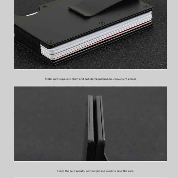 Slim Wallet Money Clip Credit Card Holder, Random Color