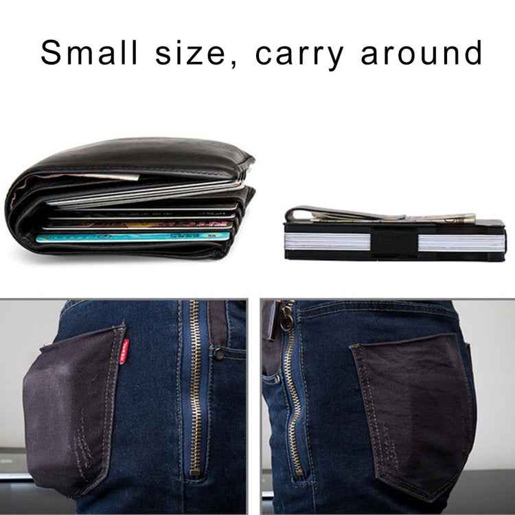 Slim Wallet Money Clip Credit Card Holder, Random Color