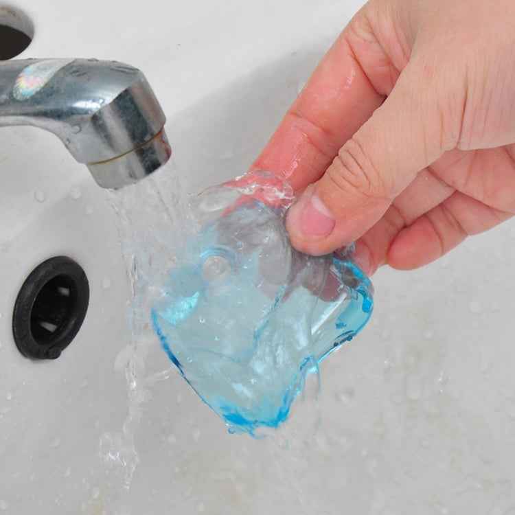 Bathroom Storage Tools Suction Cup Shaving Razor Rack Holder Storage Shaver Rack Wall Hook Hangers Sucker(Clear Blue)