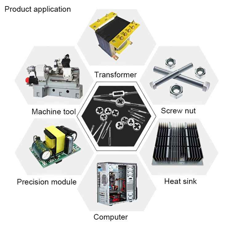 20 PCS Multi-specification Tap and Die Combination Set Hand Metric Wire Tapping Wrench Winch