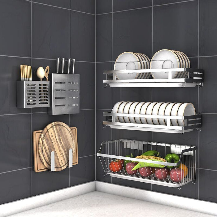 304 Stainless Steel Wall-mounted Kitchen Rack Hanging Seasoning Holder, Seasoning Holder