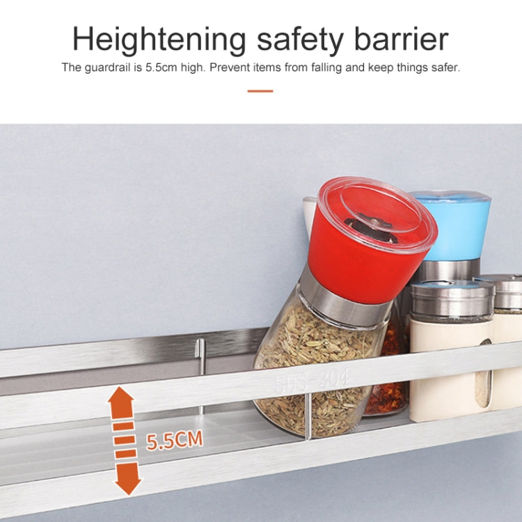 304 Stainless Steel Wall-mounted Kitchen Rack Hanging Seasoning Holder, Seasoning Holder