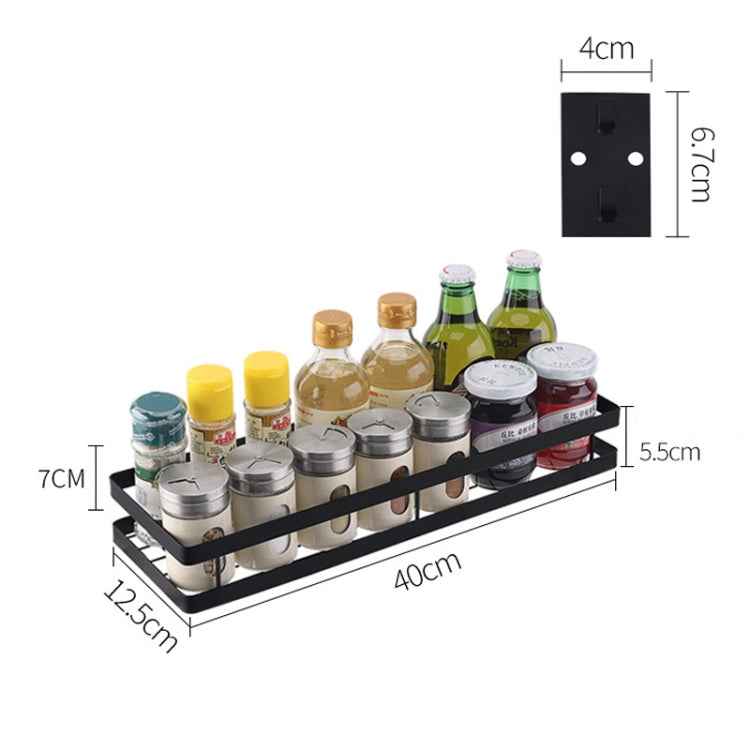 Stainless Steel Wall-mounted Kitchen Rack Hanging Seasoning Holder