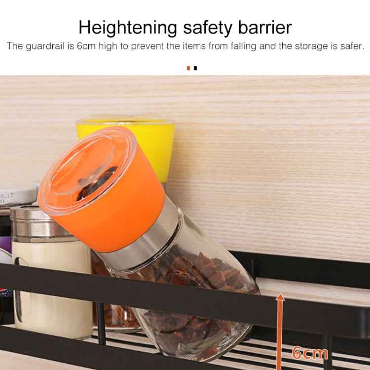 Stainless Steel Wall-mounted Kitchen Rack Hanging Seasoning Holder