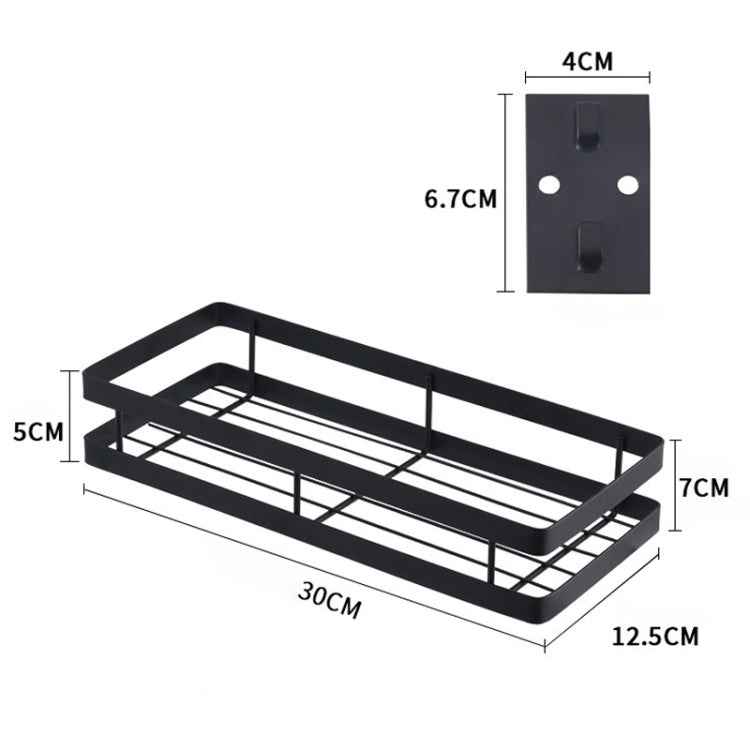 30cm Kitchen Punch-free Wall Mount Seasoning Storage Rack