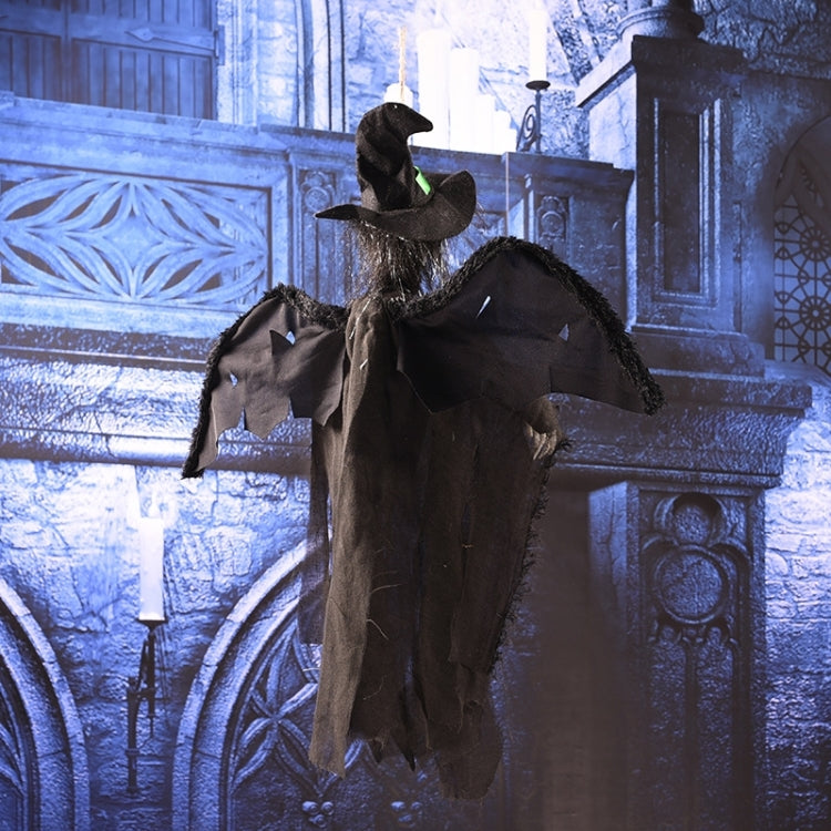 Fantôme volant suspendu, son effrayant et mouvement pour décorations d'Halloween, fantôme suspendu (noir), fantôme suspendu (gris), fantôme suspendu (blanc)