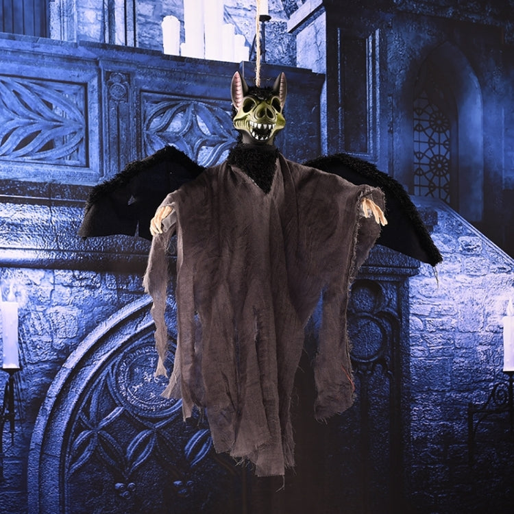 Fantôme volant suspendu, son effrayant et mouvement pour décorations d'Halloween, fantôme suspendu (noir), fantôme suspendu (gris), fantôme suspendu (blanc)