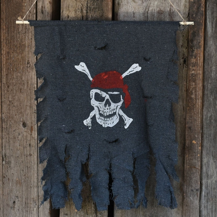 Halloween Decoration Jolly Roger Skull Banner Pirate Flag Party Supplies, Large Size: 76 x 90cm, Large Size: 76 x 90cm