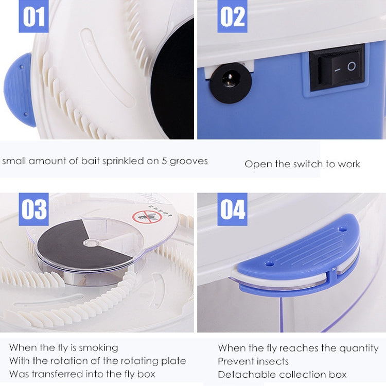 Electric Rotary Fly Catcher Flytrap Mosquito Killer Repellent, US Plug, US Plug