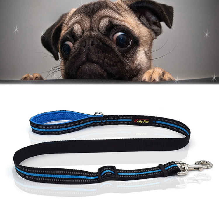 Pet Dogs Nylon Night Reflective Breathable Handheld Traction Lead Leash, Size: M, Adjustable Range: 2.5*(100-140cm), Size: M, Adjustable Range: 2.5*(100-140cm)