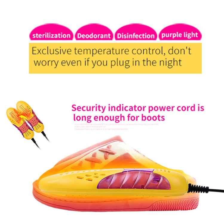Multifunctional Household Cartoon Dehumidification Deodorization Shoe Warmer Dryer with Lighting, US Plug