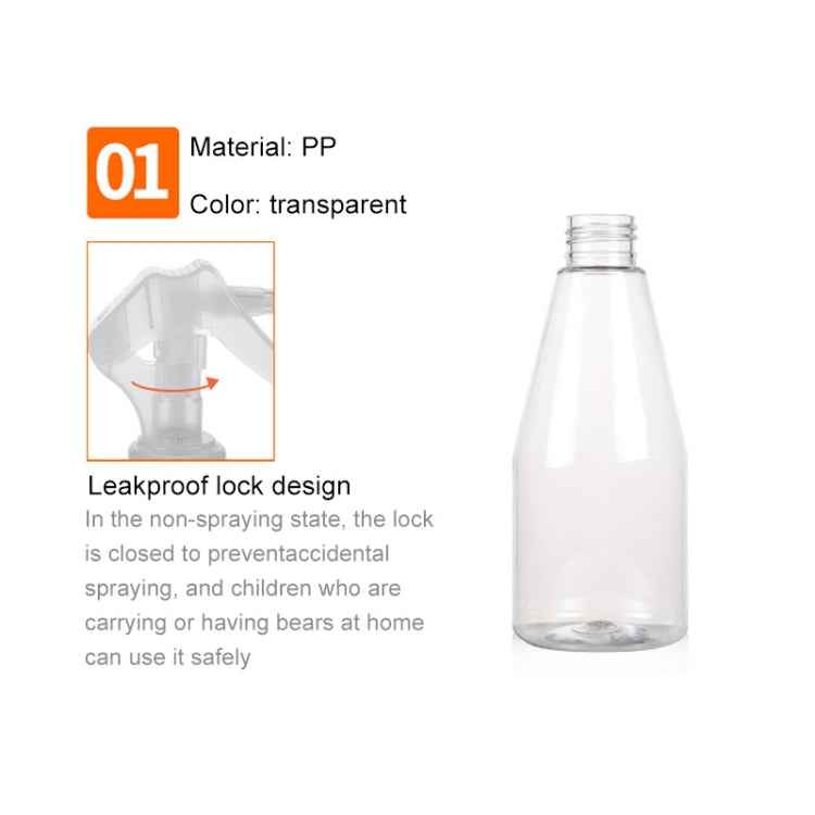 Plastic Spray Bottles Leak Proof with Trigger Sprayer, 200ml