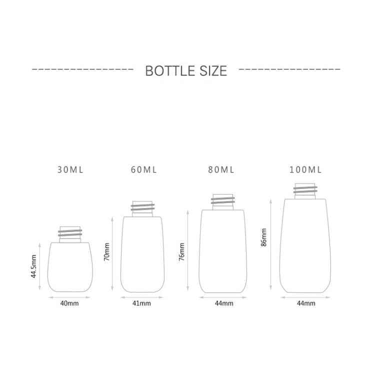 5 PCS Travel Plastic Bottles Leak Proof Portable Travel Accessories Small Bottles Containers, 60ml