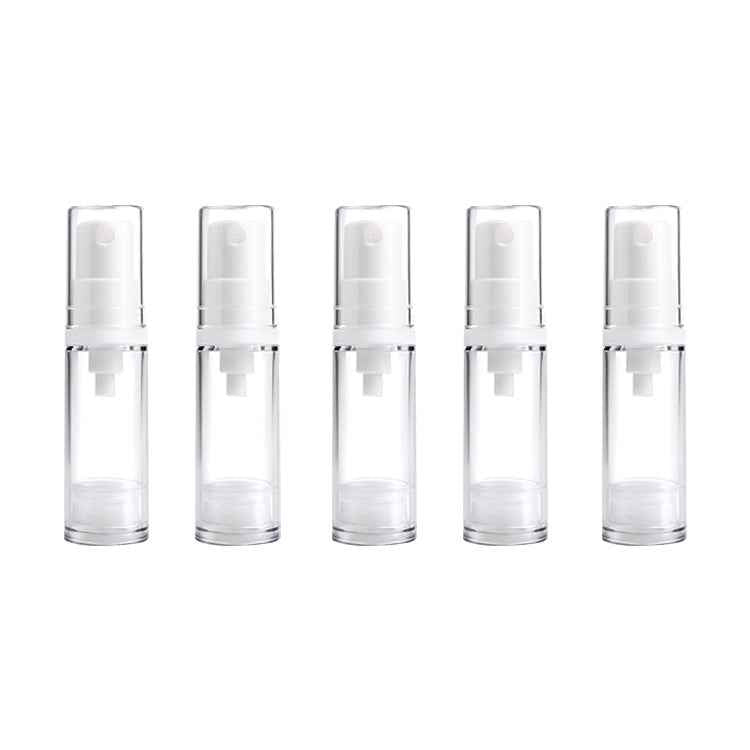 5 PCS Portable Airless Vacuum Pump Bottle Fine Mist Perfume Spray Bottle, 5ml