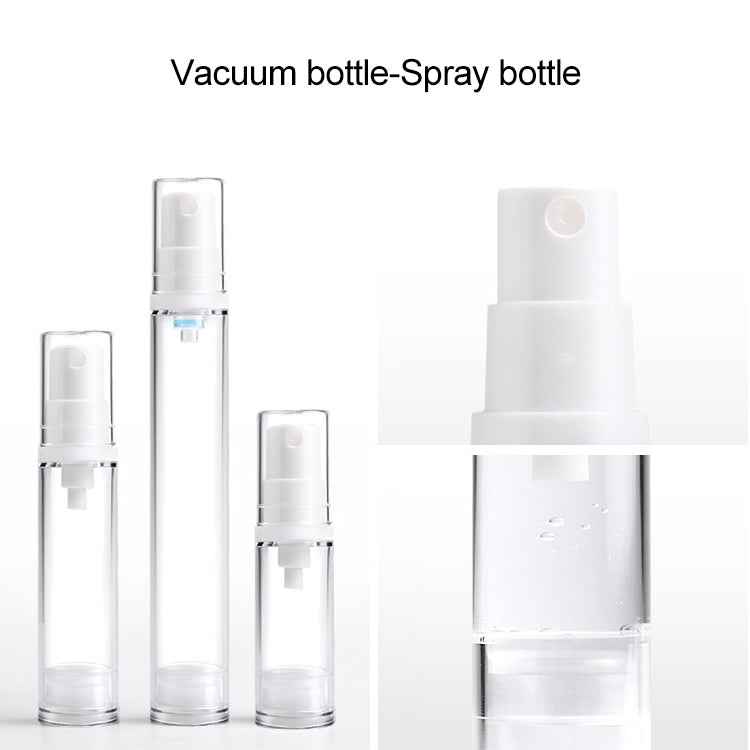 5 PCS Portable Airless Vacuum Pump Bottle Fine Mist Perfume Spray Bottle, 5ml