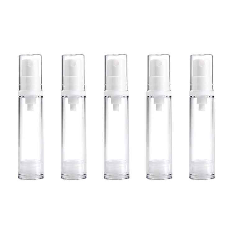 5 PCS Portable Airless Vacuum Pump Bottle Fine Mist Perfume Spray Bottle, 10ml, 10ml