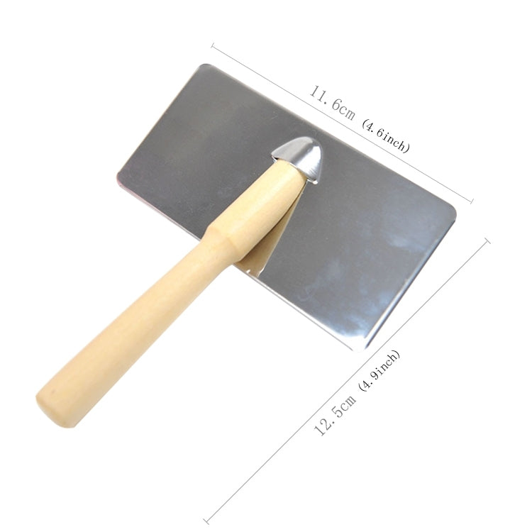 Soft Curve Needled Manual Bristles Grooming Cleaning Brush with Wood Handle for Pet, Size: L, Random Color Delivery