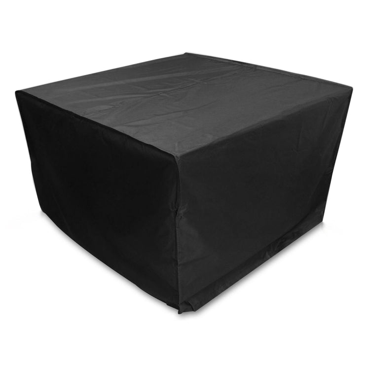 Anti-UV Waterproof Dust-proof 210D Oxford Cloth Folding Table Chairs Protective Cover Outdoor Furniture Set Cover, Size: 126*126*74cm(Black), Size: 126*126*74cm