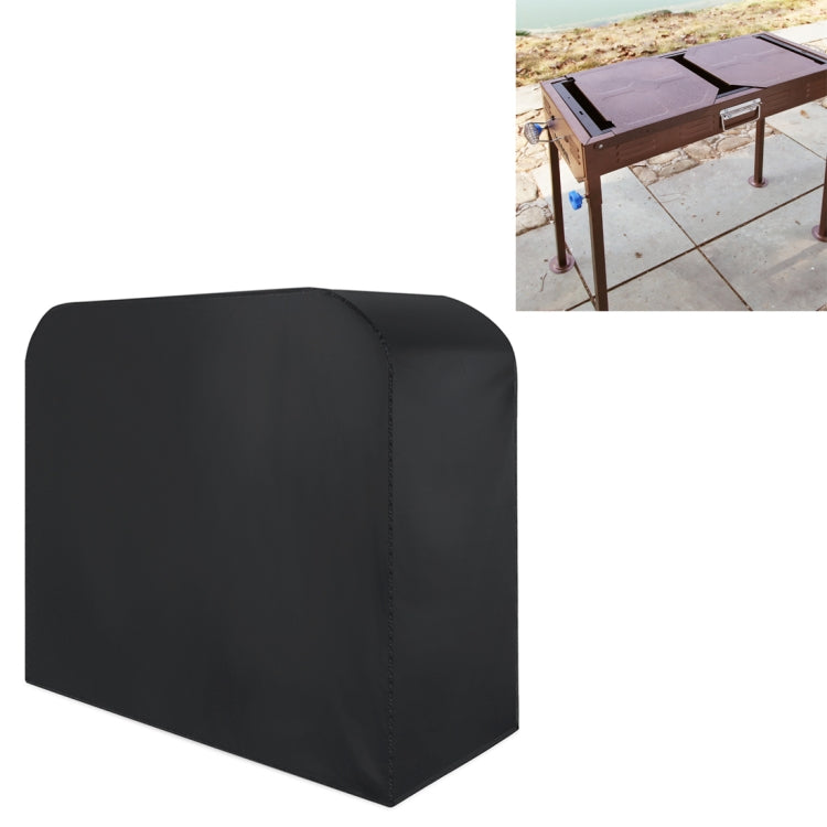 Anti-UV Waterproof Dust-proof 210D Oxford Cloth Folding BBQ Protective Cover Outdoor Gas Charcoal Electric Barbeque Grill Cover, Size: 145*61*117cm(Black), Size: 145*61*117cm