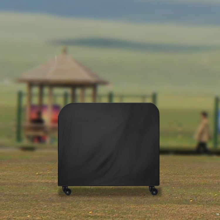 Anti-UV Waterproof Dust-proof 210D Oxford Cloth Folding BBQ Protective Cover Outdoor Gas Charcoal Electric Barbeque Grill Cover, Size: 145*61*117cm(Black), Size: 145*61*117cm