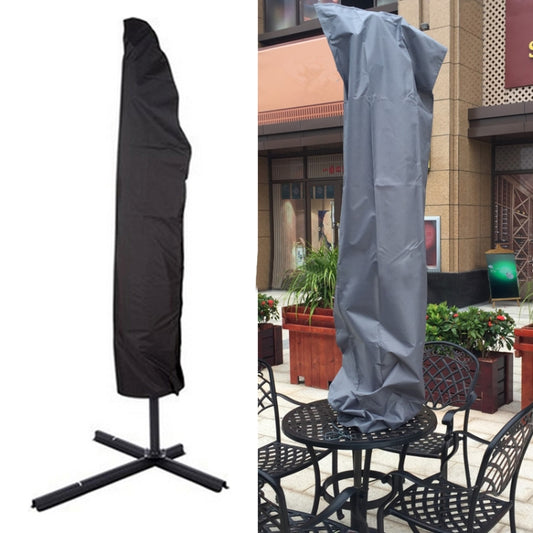 Funda protectora para sombrilla plegable de exterior, tela Oxford 210D anti-UV, tamaño: 57 x 48 x 25 cm (negro).