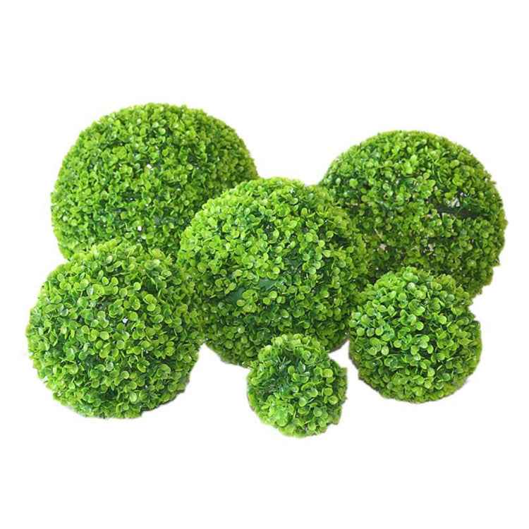 Artificial Aglaia Odorata Plant Ball Topiary Wedding Event Home Outdoor Decoration Hanging Ornament, Diameter: 6.7 inch