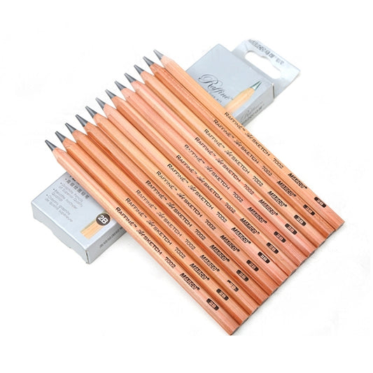 12 lápices de grafito de madera preafilados para dibujar, escribir y dibujar, 2B