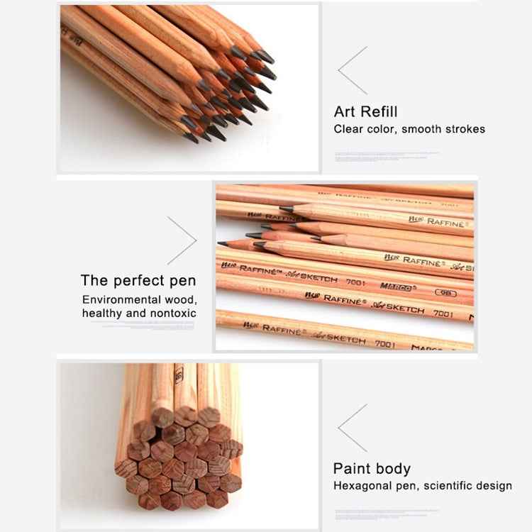 12pcs Drawing Writing Sketch Wooden Pencil Pre-sharpened HB Art Graphite Pencils