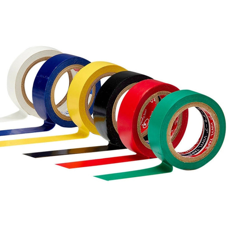 Cinta aislante de PVC impermeable para electricistas, 10 unidades, 16 mm