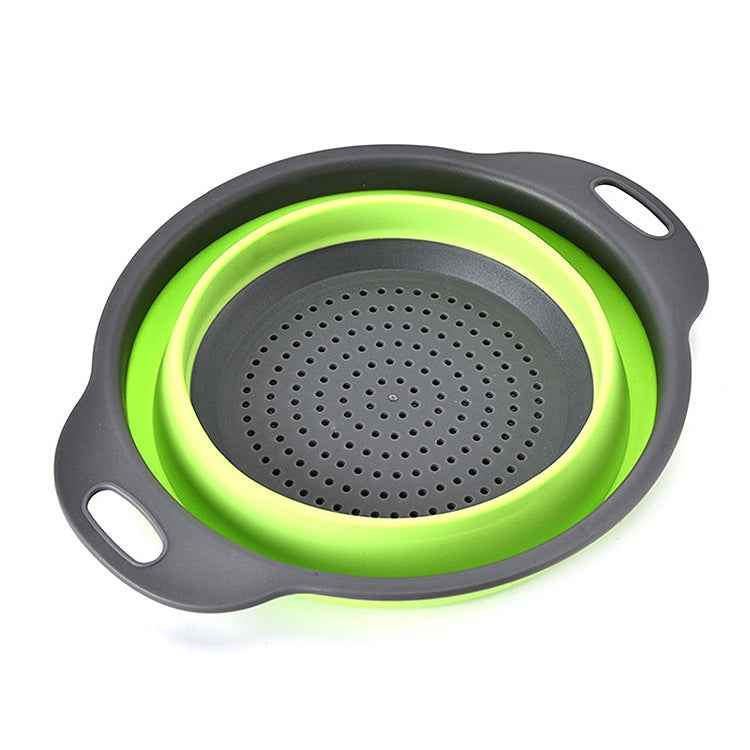 Creative Folding Vegetables Fruits Storage Basket Organizer Drain Basket, L, Size: 29.5*23.5*10cm