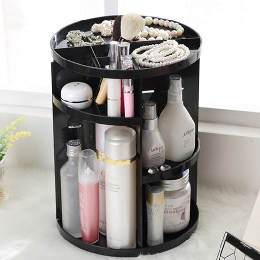 Organizador de maquillaje funcional con rotación de 360 grados, caja de almacenamiento ecológica, tamaño: 23 x 31 cm