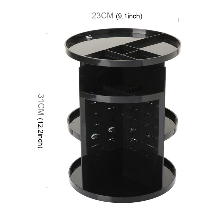 360 Degrees Rotate Functional Cosmetics Container Makeup Organizer Eco-friendly Storage Box, Size: 23 x 31cm