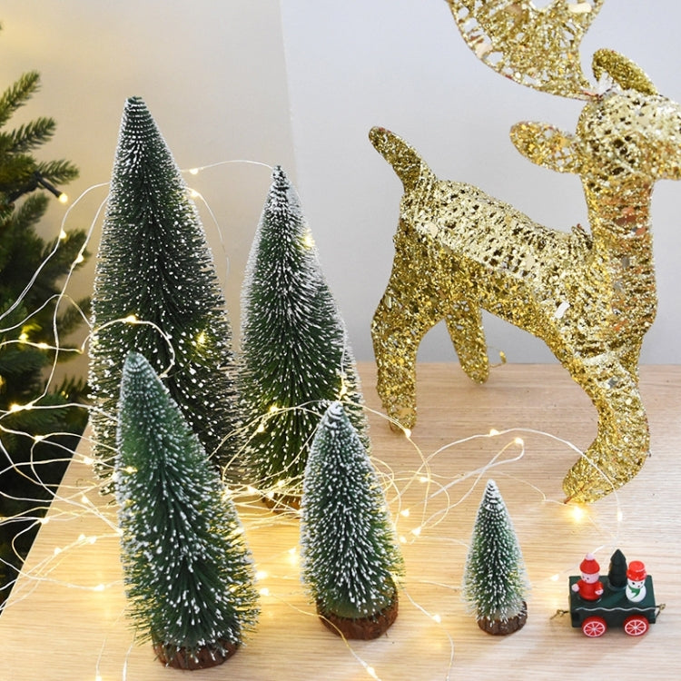 Árbol de Navidad artificial de escritorio con decoración navideña de 20 cm, 20 x 9 cm
