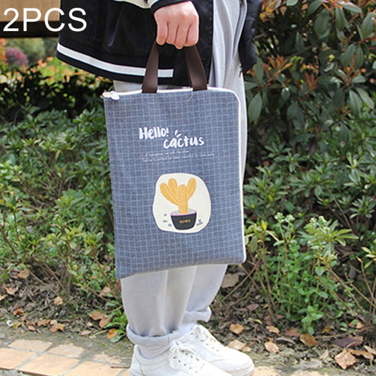 Sac de rangement portable en toile imperméable et anti-poussière à motif cactus, avec fermeture éclair, style aléatoire, P156