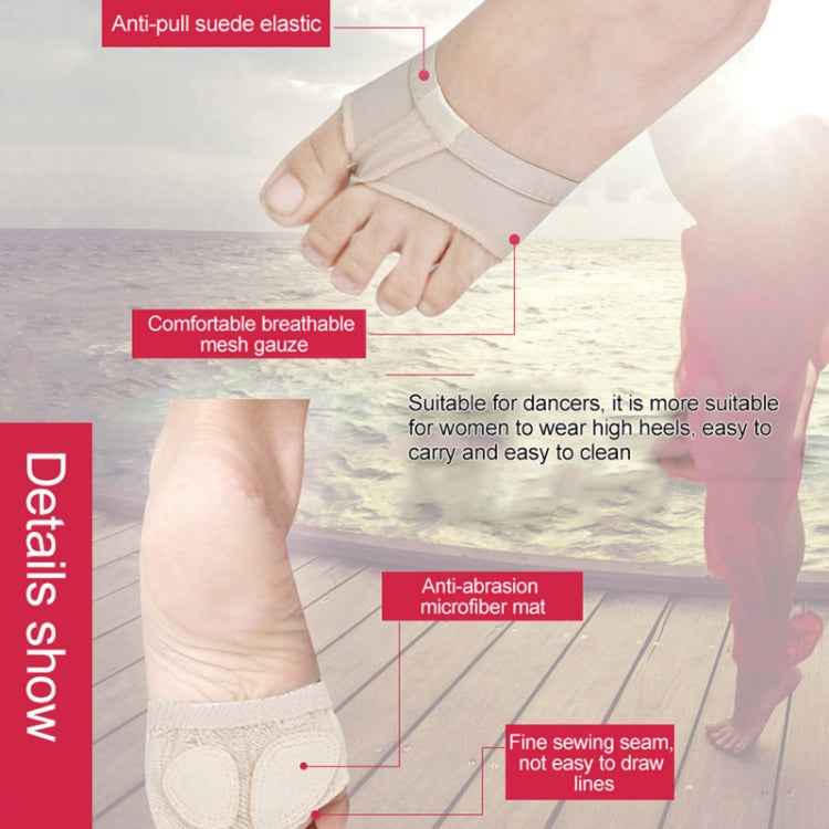 Professional Belly Ballet Dance Toe Pad Practice Shoes Forefoot Pads Socks Anti-slip Breathable Toe Socks Sleeve, Size: S(35-36 Yards), Size: S(35-36 Yards)