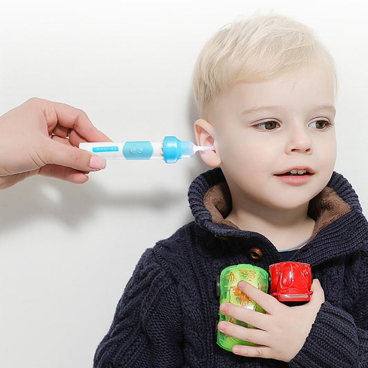 Nettoyeur d'oreilles électrique pour enfants, appareil de nettoyage doux et efficace des oreilles