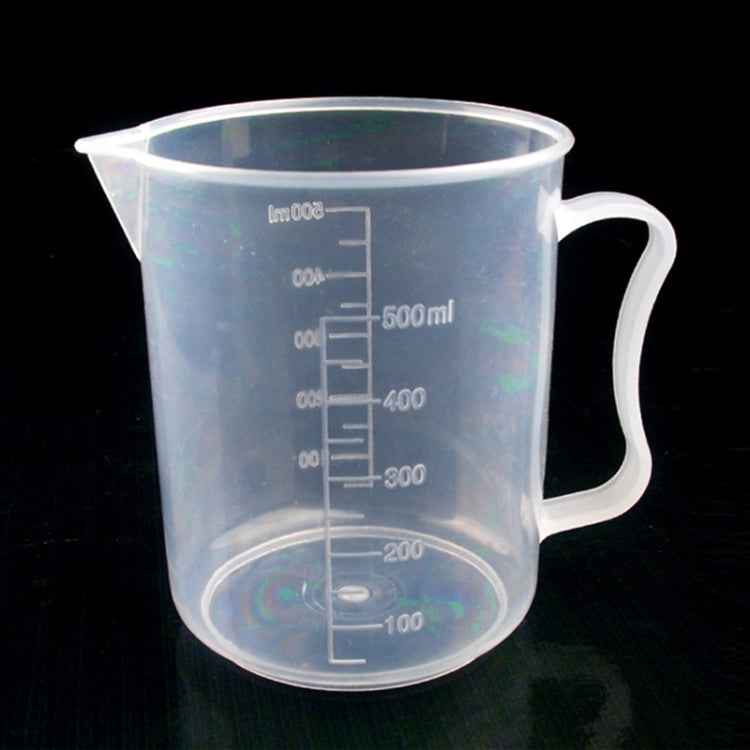 500ml Thin Section PP Plastic Flask Digital Measuring Cup Cylinder Scale Measure Glass Lab Laboratory Tools